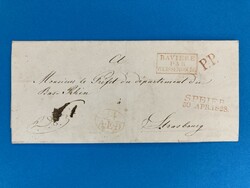 BAYERN - PFALZ - SPEYER - STRASBOURG - FRANKREICH - 30.4.1828. ...