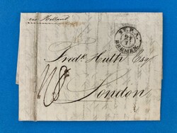 BREMEN - LONDON - NACH ABGANG DER POST - ENGLAND - 21.1.1841. ...