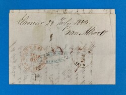 BREMEN - HELSINGOR - GENT - DÄNEMARK - BELGIEN - 23.7.1843. ...
