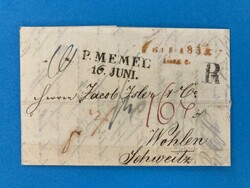 PREUSSEN - RIGA - LETTLAND - WOHLEN - SCHWEIZ - 14.6.1833. ...