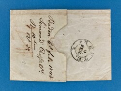 AARGAU - BADEN - ELBIGENALP - TIROL - 6.2.1845. Teilfrankierter ...