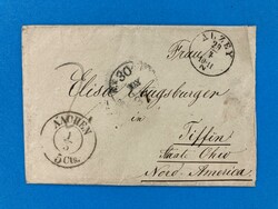 THURN & TAXIS - ALZEY - TIFFIN - OHIO - USA - BAHNPOST - 29.4.18?. ...