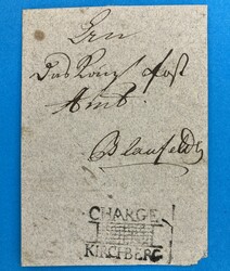 WÜRTTEMBERG - KIRCHBERG / CHARGE - BLAUFELDEN - 30.1.1812. ...