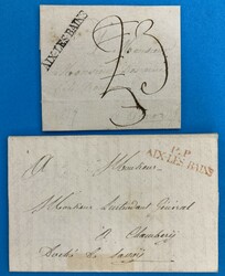2 Briefe - 1819-1845 - SAVOYEN - AIX LES BAINS - ...