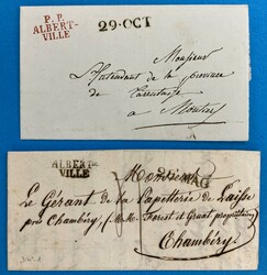 2 Briefe - 1848-1854 - SAVOYEN - AIX LES BAINS - ...