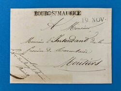 SAVOYEN - (L1) BOURG ST. MAURICE - MOUTIERS - 18.11.1831. ...