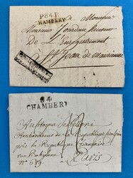 2 Briefe - 1810-1814 - SAVOYEN - CHAMBREY - ST. JEAN DE MAURIENNE - ...