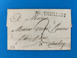 SAVOYEN - (L1) MONTMEILLANT - CHAMBERY - 18.1.1819. Porto-Brief von ...