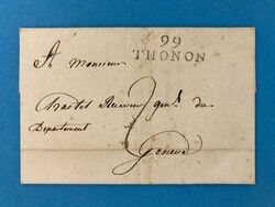 SAVOYEN - (L2) 99 / THONON - GENEVE - DEPT. CONQUIS - NAPOLEON - 11.5 ...