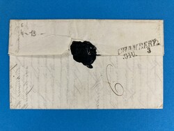 SAVOYEN - (L2) P  P / THONON - CHAMBERY - 2.6.1847. Franko-Brief von ...