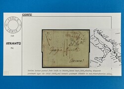 IONISCHE INSELN - CORFU - DESINFIZIERT - OTRANTO - 23.9.1822. ...