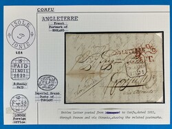 IONISCHE INSELN - BIRMINGHAM - CORFU - (L1) ANGLETERRE - 29.1.1821. ...
