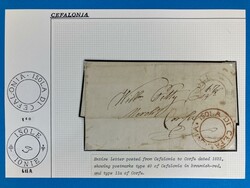 IONISCHE INSELN - CEFALONIA - CORFU - 25.2.1822. Porto-Brief von ...