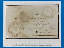 IONISCHE INSELN - ZANTE - CORFU - 23.7.1821. Porto-Brief von Zante ...