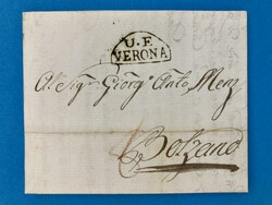LV - VERONA - BOZEN - SÜDTIROL - 25.3.1805. Porto-Brief von Verona ...