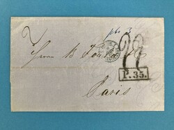 LITAUEN - RIGA - PARIS - TAXSTEMPEL - 21.5.1860. Doppelter Auslands ...