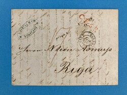 LITAUEN - RIGA - BORDEAUX - RAYON STEMPEL - 7.10.1845. Auslands ...