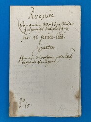 ÖSTERREICH - RECEPISSE - SALZBURG - 31.1.1660. Sehr frühe Recepisse ...
