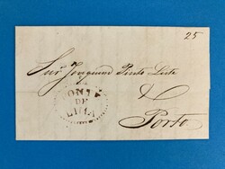 PORTUGAL - PONTE DE LIMA - PORTO - 10.9.1850. Porto-Brief von Ponte ...