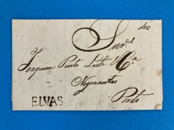 PORTUGAL - ELVAS - PORTO - 4.11.1835. Porto-Brief von Elvas nach ...