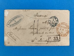 RUSSLAND - ST. PETERSBURG - P. 33. - ST. PERAY - BAHNPOST - 15.4.1865 ...