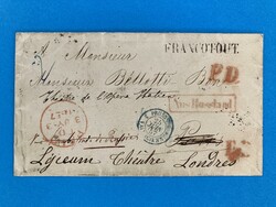 RUSSLAND - ST. PETERSBURG - PARIS - WEITERLEITUNG - LONDON - 8.6.1857 ...