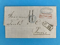 RUSSLAND - ST. PETERSBURG - P. 33. - PARIS - BAHNPOST - 15.4.1864. ...