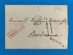 RUSSLAND - MOSCAU - BORDEAUX - 5.8.1854. Auslands Porto-Brief von ...