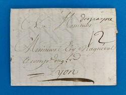 SPANIEN - SARAGOSSA - D'ESPAGNE - LYON - FRANKREICH - 5.9.1753. ...