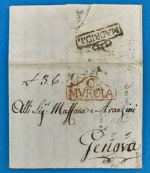 SPANIEN - ALGIER - AFRIKA - MURCIA - GENOVA - ITALIEN - 21.1.1796. ...