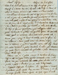 SPANIEN - ALGIER - AFRIKA - MURCIA - GENOVA - ITALIEN - 21.1.1796. ...