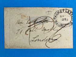 MAURITIUS - LONDON - PACKET LETTER - SCHIFFSPOST - 15.9.1855. ...