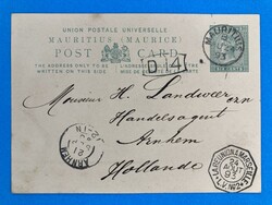MAURITIUS - GANZSACHE - ARNHEM - SCHIFFSPOST - 24.8.1893. ...