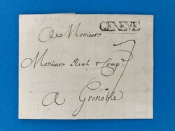 GENF - GENEVE - GRENOBLE - 27.5.1754. Porto-Brief von Genf nach ...