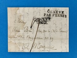 GENF - GENEVE / SUISSE - BARBEZAT - MONTPELLIER - 16.1.1816. ...