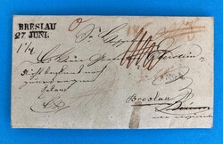 PREUSSEN - BRESLAU - OBERPOSTAMT - BRÜNN - RETOUR - 27.6.1830. ...