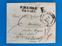 PREUSSEN - RIGA - LETTLAND - MEMEL - WOHLEN - SCHWEIZ - 10.3.1830. ...