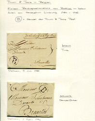 2 Bfe. - BELGIEN - BATTICE - DOLHAIN - BRÜSSEL - THURN & TAXIS - ...