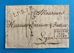 BELGIEN - LUYK - LUIK - LYON - FRANKREICH - RAYONSTEMPEL - 1.12.1820. ...