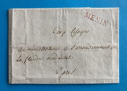 BELGIEN - MENIN - YPRES - 24. Pluviose an 3 (12.2.1795). Portofreier ...