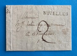 BELGIEN - NIVELLES - BRÜSSEL - 5.5.1818. Porto-Brief von Nivelles ...