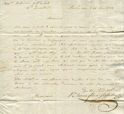 HOLLAND - AMSTERDAM - MAASEIK - ST. QUENTIN - FRANKREICH - 16.6.1788. ...