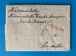 HOLLAND - ROTTERDAM - BRÜSSEL - 3.3.1751. Porto-Brief von Rotterdam ...
