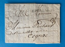 HOLLAND - ROTTERDAM - COGNAC - FRANKREICH - 11.2.1743. Porto-Brief ...