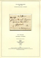 HOLLAND - AMSTERDAM - ANTWERPEN - 29.12.1718. Porto-Brief von ...