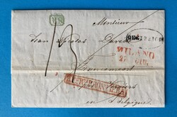 LOMBARDEI-VENETIEN - MAILAND - KÖLN - FRANCOMONT - BELGIEN - 26.6 ...