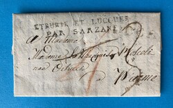 TOSKANA - MARLIANA - PARMA - SARZANA - 10.11.1810. Porto-Brief von ...