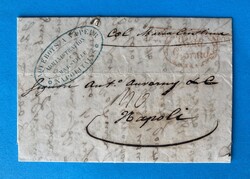 NEAPEL - MARSEILLE - FRANKREICH - 21.7.1841. Schiffspost-Brief von ...