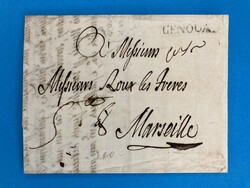 SARDINIEN - GENOVA - MAILAND - MARSEILLE - FRANKREICH - 21.8.1783. ...