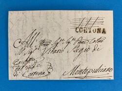 TOSKANA - CORTONA - GEFÄNGNIS BRIEF - MONTEPULCIANO - 26.12.1821. ...